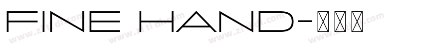 Fine hand字体转换